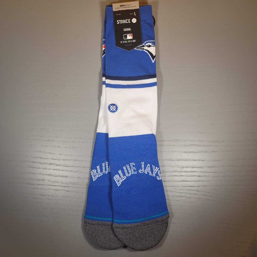 Stance Tor Color MLB Toronto Blue Jays Casual Crew Socks Men's Size Large 9-13